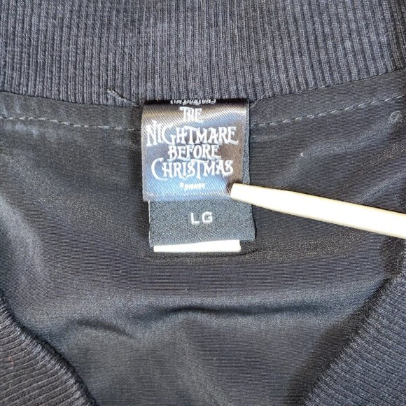 Disney Nightmare Before Christmas Bomber Jacket Jack Sally Love Women’s Large - Picture 5 of 9